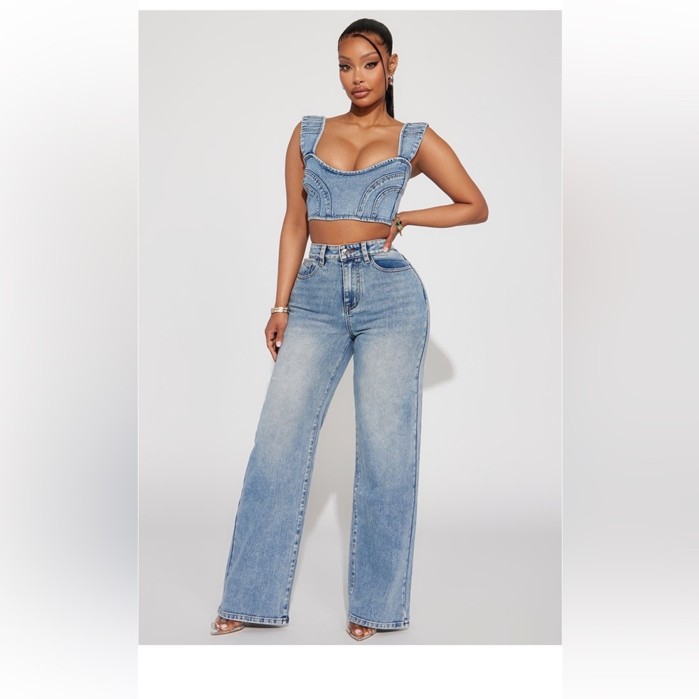 Don’t Chase Denim Pant Set